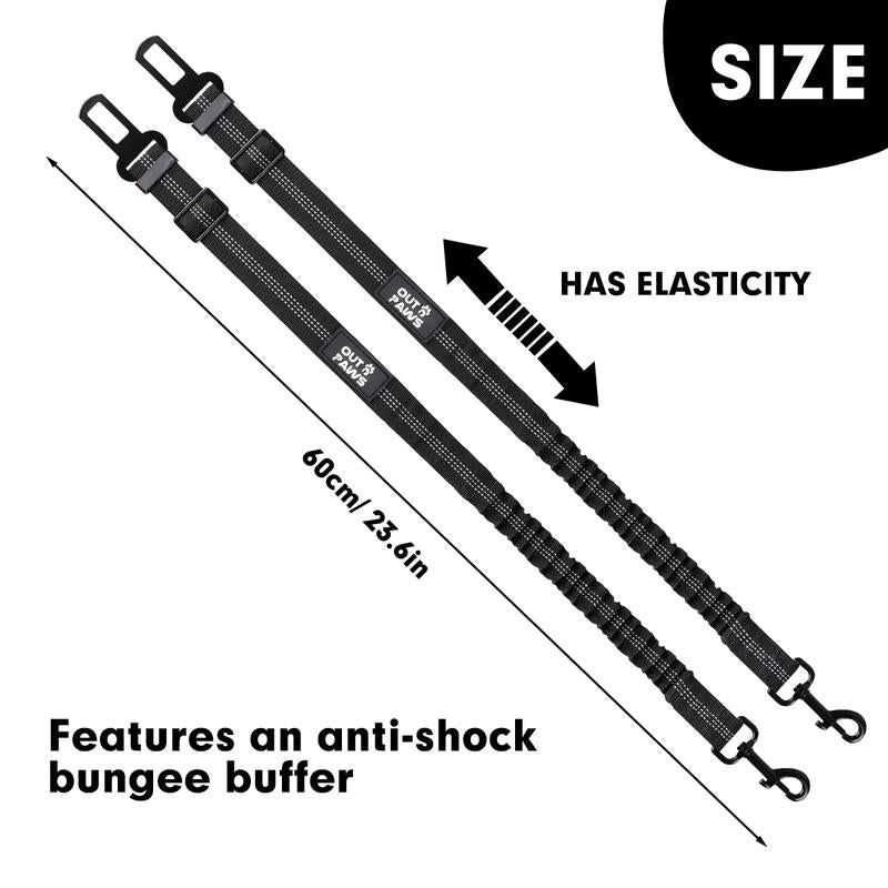2 Pack Dog Safety Seat Belts