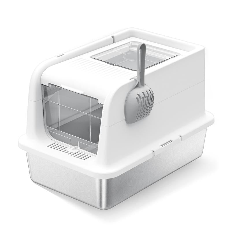 Cat Litter Box with Scoop and Lid