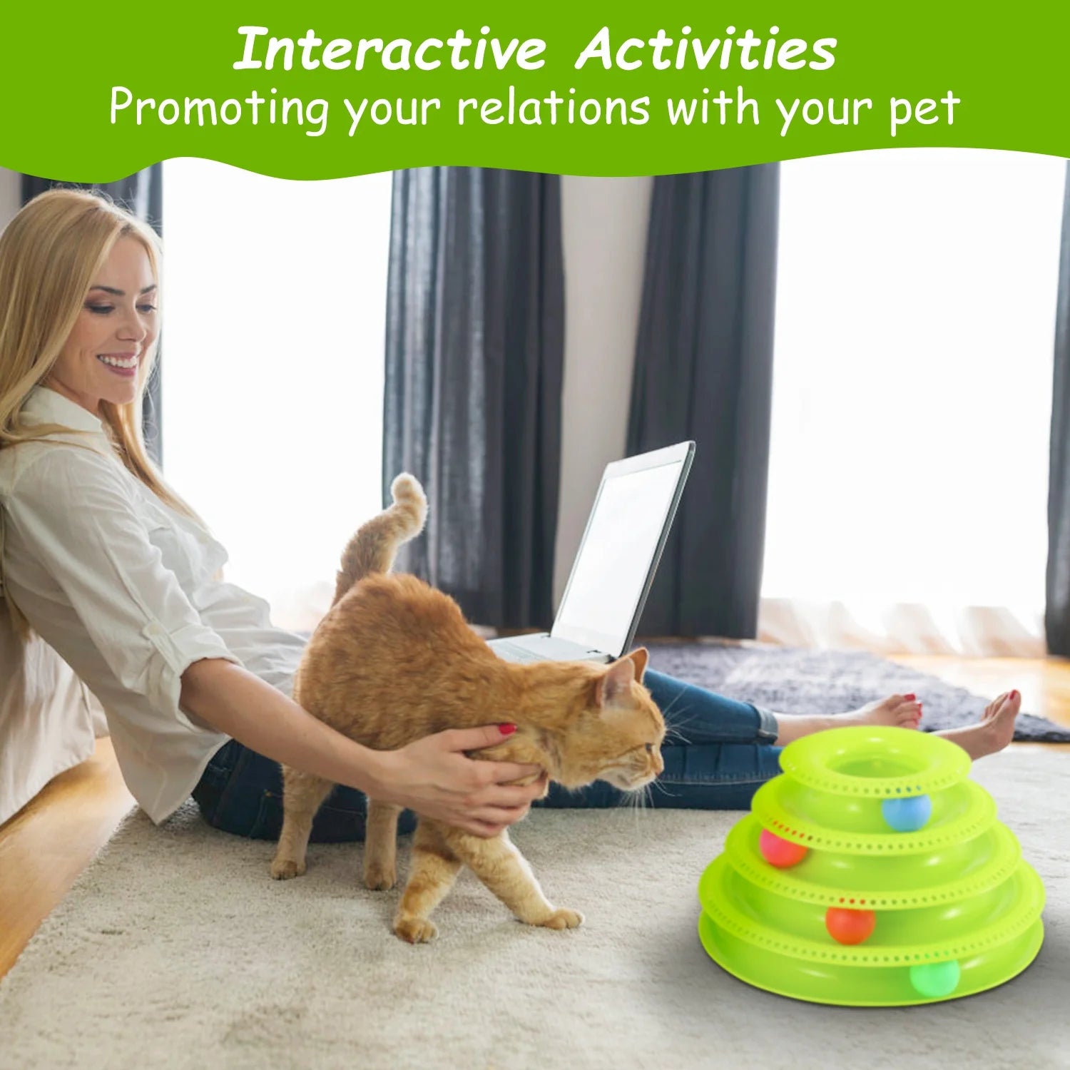 Cat Track Interactive Ball Toy