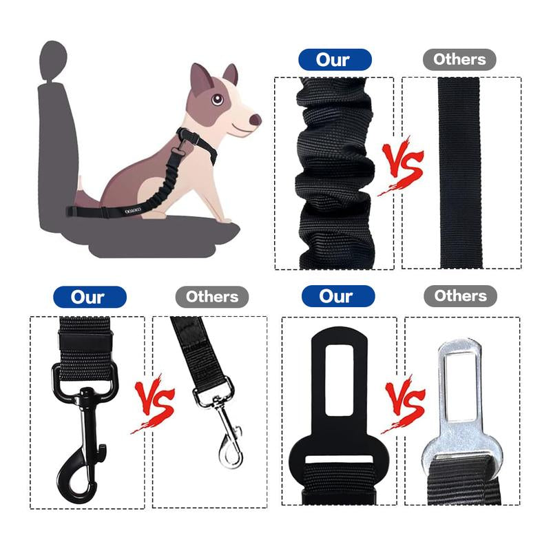 2 Pack Dog Safety Seat Belts